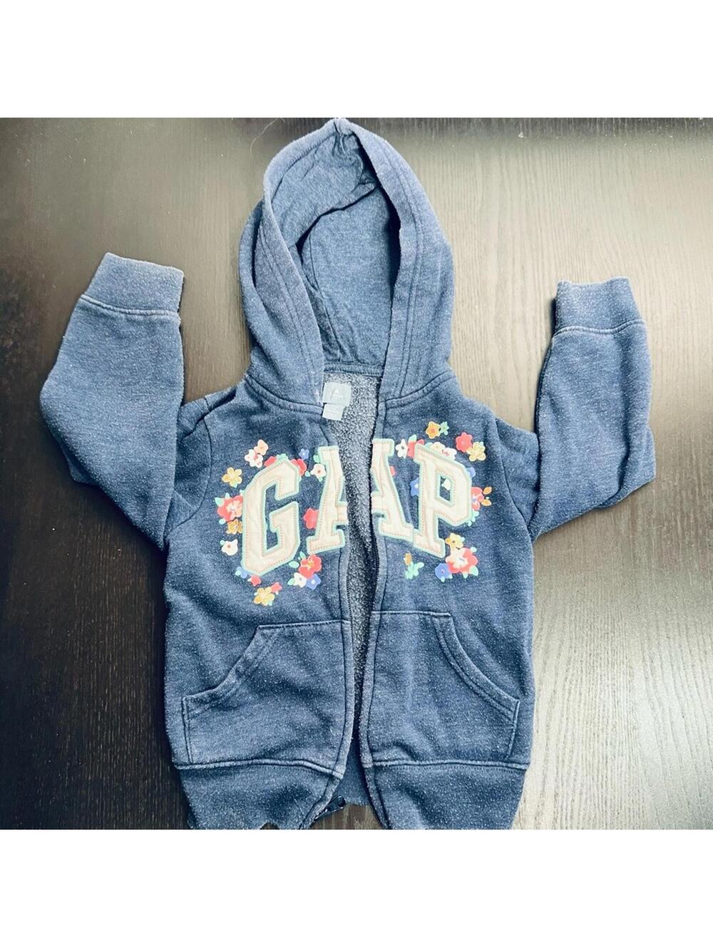 GAP Blue Heather Sweatshirt with 3D Logo